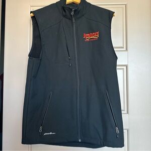 St. Patrick’s Day Eddie Bauer Red Locks Irish Whiskey Black Vest, Men’s Size L